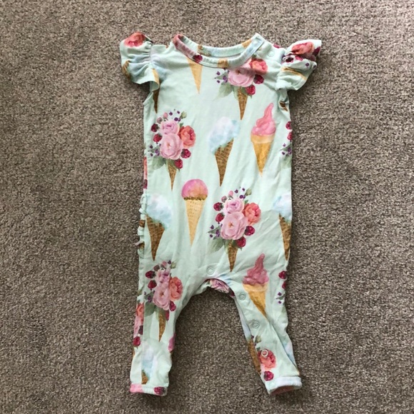 posh peanut violet romper